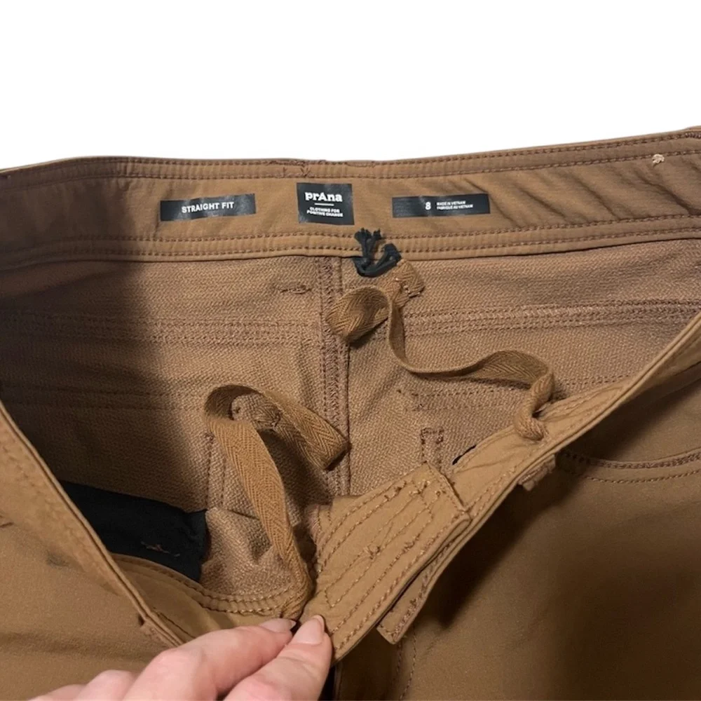 PrAna Women’s Zion Straight Fit Brown Mid Rise Stretch Pant Size 8 - Picture 6 of 7